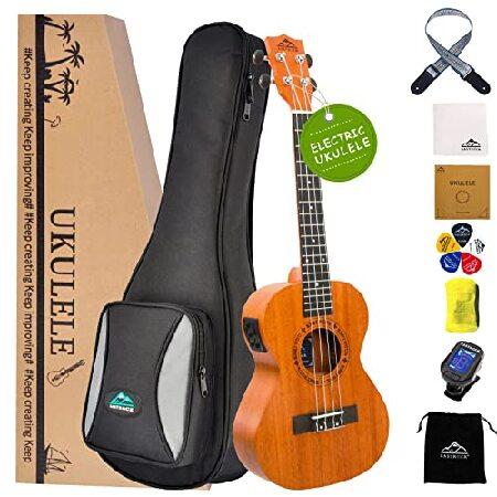 EASTROCK Tenor Ukulele Mahogany Beginner Electric Built-in Digital Tuner Ukelele 26 inch Big PackageKit. Ukulele Ukalalee Suitable for adults, Beginne