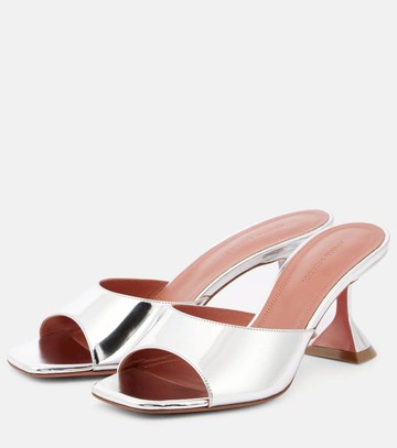 Amina Muaddi Lupita 70 mirrored leather mules