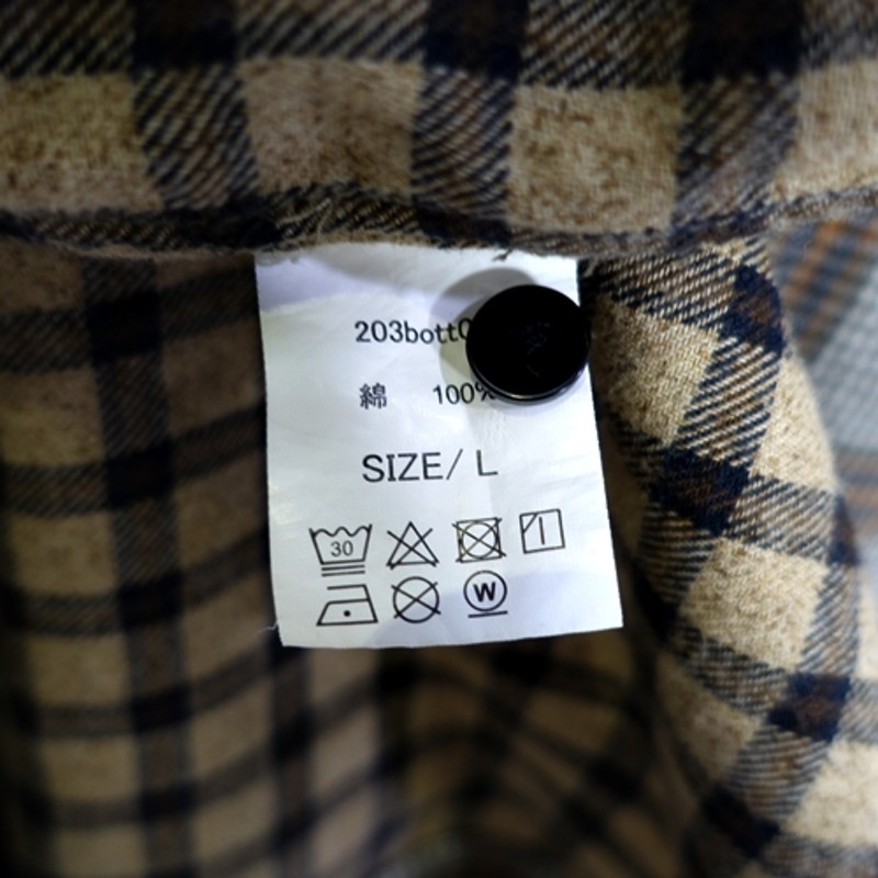 BoTT BOX FLANNEL SHIRT ボット ボックス フランネル シャツ 大名店