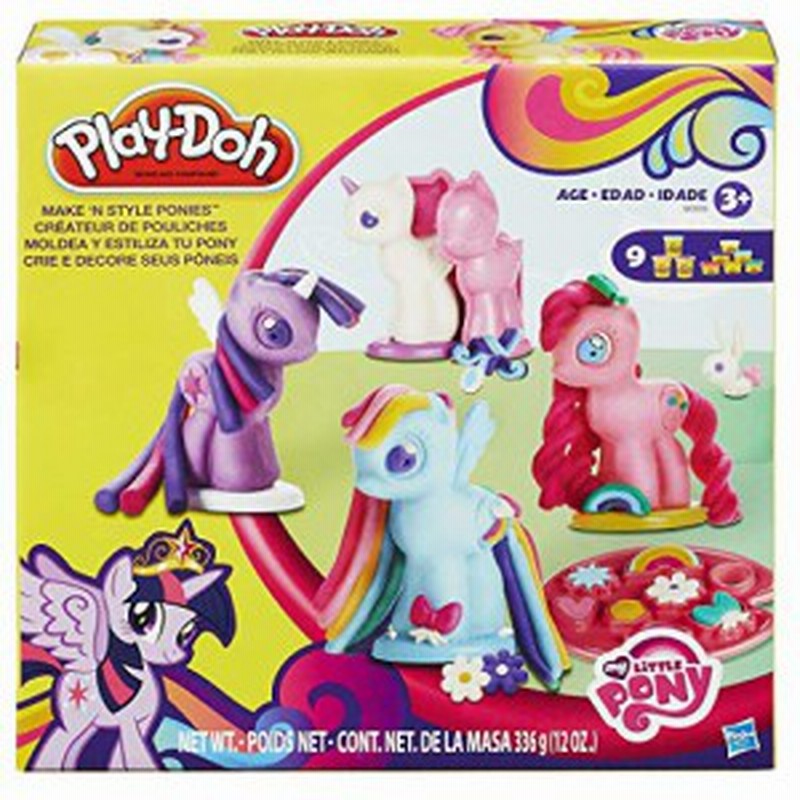 マイリトルポニー ハズブロ Hasbro おしゃれなポニー Play Doh My Little Pony Make N Style 通販 Lineポイント最大1 0 Get Lineショッピング