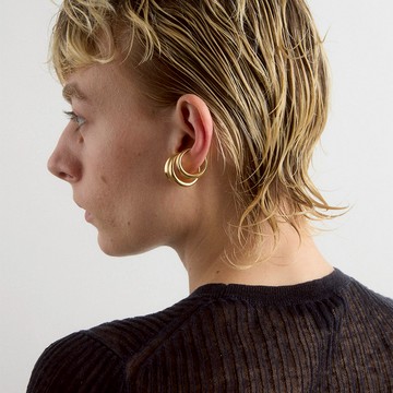 巴黎 Sapias VARIATIONS 圓弧戒指 / 耳扣 0.5cm 金 - 54 號