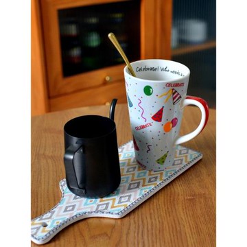 美式清新治愈系大容量馬克杯水杯大號杯子高溫陶瓷早餐杯牛奶杯