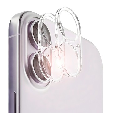 Nuart iPhone 16 / 16 Plus 後置相機鏡頭鋼化玻璃保護貼 透明 2片裝  iPhone 16/16 Plus  1組