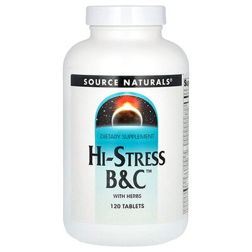 Source Naturals, Hi-Stress B&C，含草本，120 片