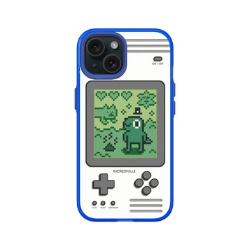 iPhone 15 Clear 激光藍 - 怪奇事物所 Incrediville - 8-bit所長飼育家