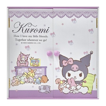 Sanrio 三麗鷗 酷洛米 拉門積木收納櫃  30 x 15 x 30.3cm  溫暖的家 紫色