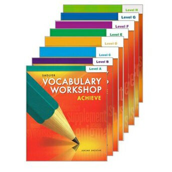 姆斯Sadlier Vocabulary Workshop Achieve Student Edition (A/B/C/D/E/F/G/H)  華通書坊/姆斯