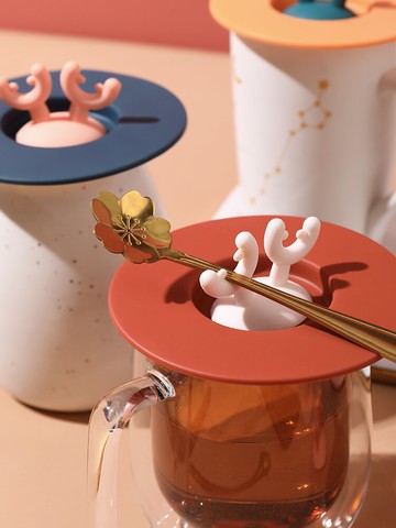 食品級硅膠杯蓋通用水杯馬克杯蓋子萬能杯子蓋配件單賣