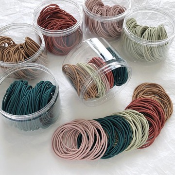 簡約頭繩女韓版網紅ins扎頭小橡皮筋氣質頭飾皮筋兒童發繩發圈