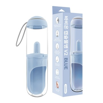 Babion 狗狗散步便攜式膠囊水瓶 V2  1個  藍色
