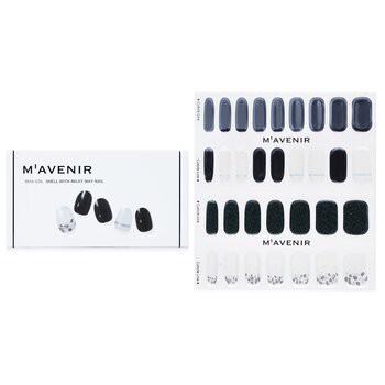 Mavenir Mavenir 指甲貼 (黑色) - # Shell With Milky Way Nail 32pcs-美容工具