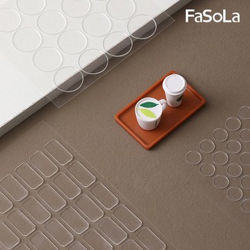FaSoLa DIY免剪裁奈米無痕雙面貼 3入