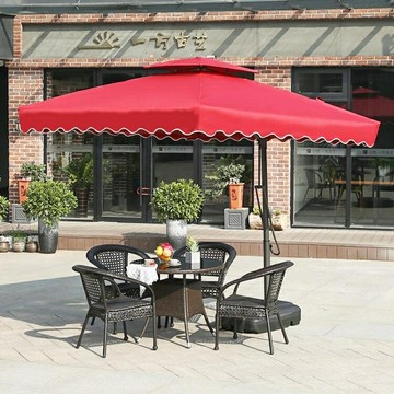 戶外遮陽傘庭院傘大傘防曬防紫外線折疊廣告傘太陽傘大雨傘擺攤傘