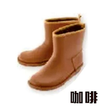 【Charming】日本製 時尚造型【個性雪靴雨鞋】-淺咖啡色-712