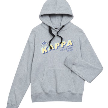 KAPPA 義大利女吸濕排汗針織帽T恤 灰 37148DW411