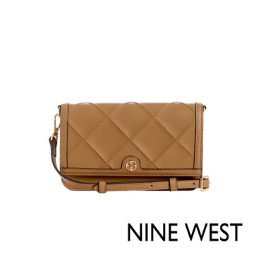 NINE WEST GRAYSEN立體菱格多功能斜背包-杏桃色(138079)