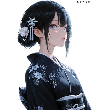 【12月新品2】07-110-0015 人物貼紙 和服女孩