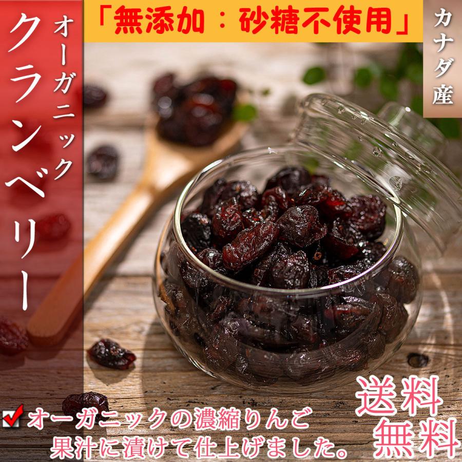 ドライクランベリー オーガニック ドライフルーツ 1kg（500g×2個）無