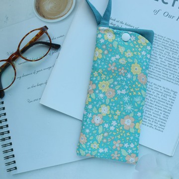 夏日花語 眼鏡包 眼鏡袋 太陽眼鏡袋 老花眼鏡袋 舖棉眼鏡包