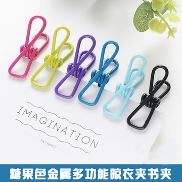 彩色小夾子 糖果色夾子 收納夾 曬衣夾 小夾子 金屬夾 夾子 照片夾 書夾