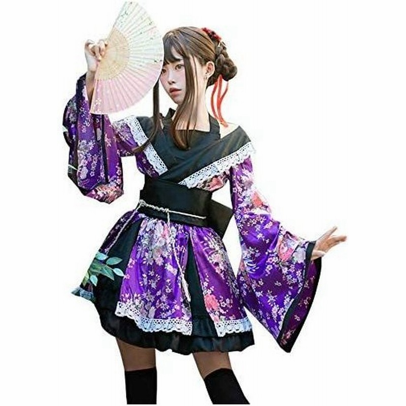 花魁 コスチューム衣装 レディース 人気踊り手 コスプレ衣装 芸者 舞妓 踊り和服 メイド服 仮装 ロリータ洋服 可愛い 着服 パープル Xl 通販 Lineポイント最大0 5 Get Lineショッピング