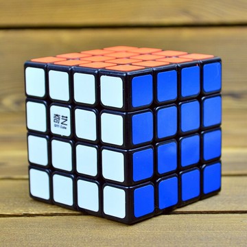 奇藝啟源4階魔方四階3-4-5-6-8歲光面貼紙順滑兒童節禮物智益玩具