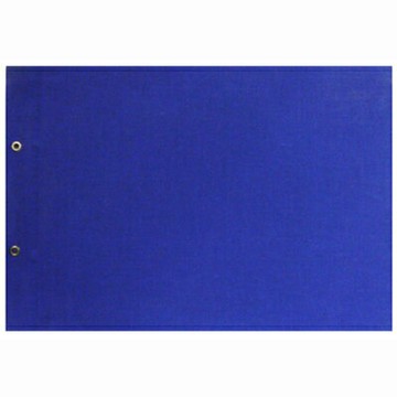 【文具通】布質面 表皮 造冊 封面 橫式 二孔 2孔 A4 藍 B3010023【APP滿額下單4%點數(單一帳號最高1500點)】5/31止