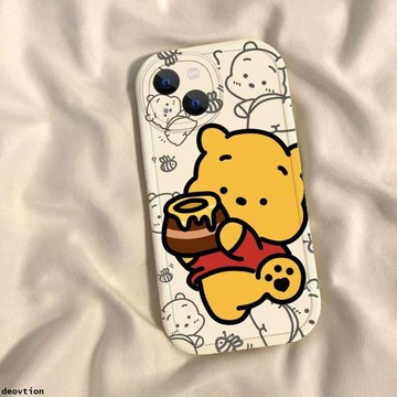 草莓熊 維尼熊 適用 iphone 14 15 8 12 plus max 11 pro 13 卡通 防摔 情侶 手機殼