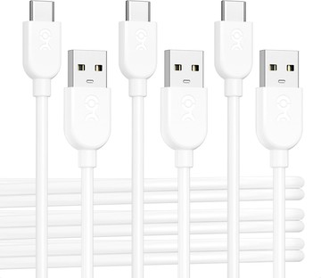 [6美國直購] Cable Matters 201401-WHT-6x3 USB-A 轉 Type-C 充電線-1.8M (3入) 15W 適 Apple Android Auto iPhone 15 Pro Max