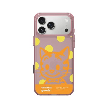 iPhone 17 Pro Max Clear (相機按鈕) 晶醺玫 - OSAMU GOODS - 大圓點系列- Cat