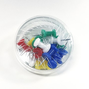 Life 徠福 NO.15 美式圖釘 綜合色 15支入