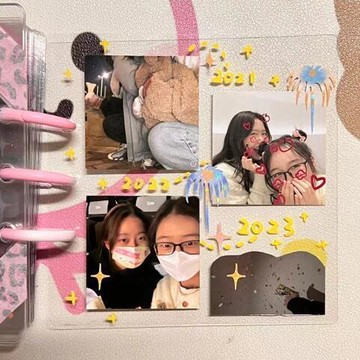 手工🔥照片手賬本亞克力ins風DIY咕卡本書小紅書追星手賬創意拚貼活頁本追星卡冊相簿收納冊壓克力相簿定製交換禮物 B8E
