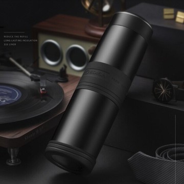 不銹鋼保溫杯水杯子男茶水分離泡茶創意潮流-黑/銀/金/粉/藍【AAA5475】