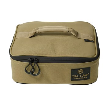 OWL CAMP 多用途收納盒 CORDURA 1000D尼龍 長26.5cm高10cm寬22.5cm  卡其色  1個