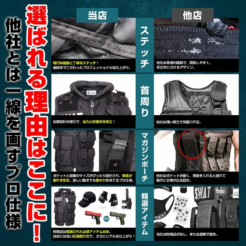 ハロウィン コスプレ SWAT コスプレ ベスト 仮装 衣装 大人 男女