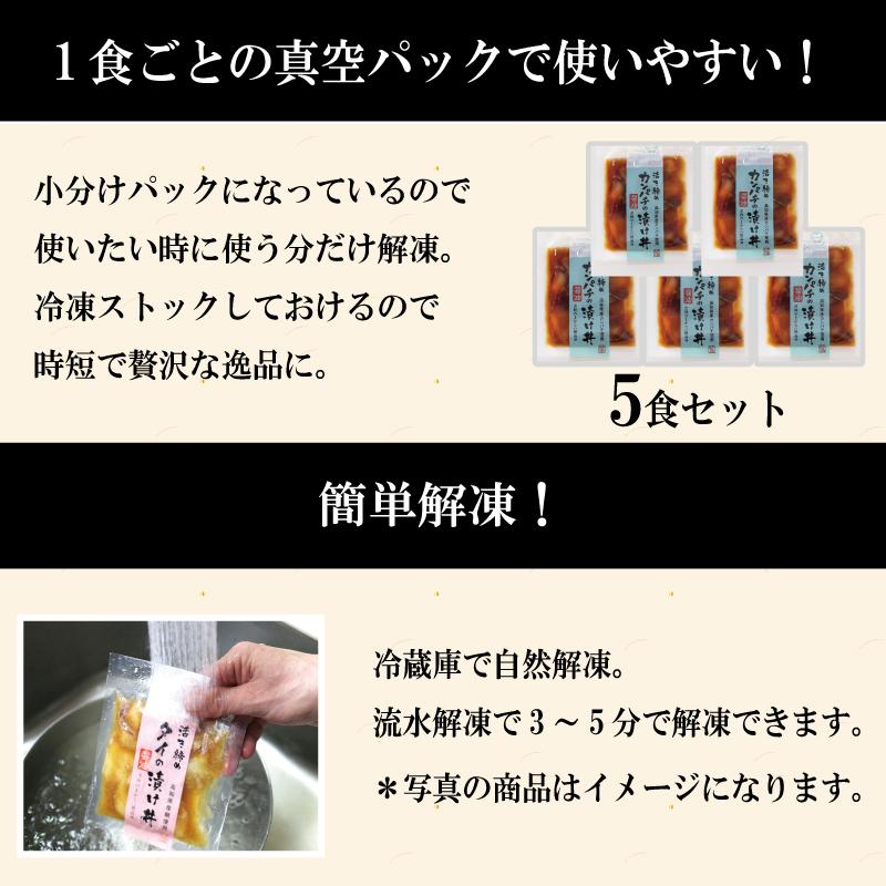 海鮮丼 セット 海鮮丼の具 5袋詰合せ ギフト 国産 カンパチ 勘八 高知 漬け魚 海鮮茶漬け お茶漬け 海鮮グルメ 魚漬け丼 送料無料 お祝い 内祝い お歳暮