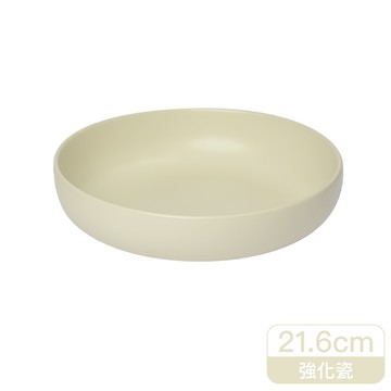 LivingTree新美感深湯盤/21.6cm/奶油白