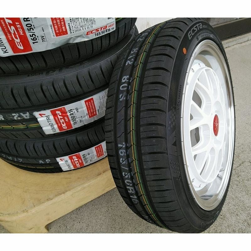 軽自動車 タイヤホイールセット 16インチ BD00 クムホ HS51 165/40R16 