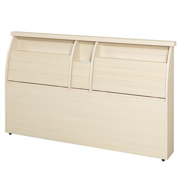 【顛覆設計】樹願插座收納床頭箱(雙大6尺)雪松色