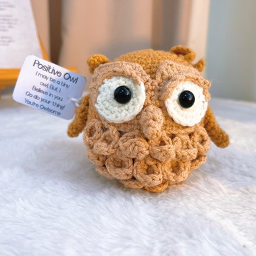 手作鉤織正能量貓頭鷹