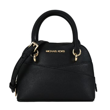 MICHAEL KORS JET SET防刮迷你兩用貝殼包-黑金 _廠商直送