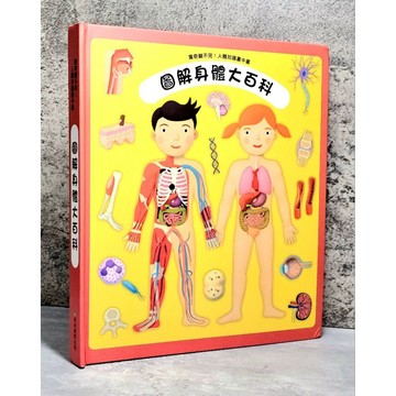 ➤〔特價出清〕書況好➤原價499元 精裝 驚奇翻不完人體知識書中書: 圖解身體大百科/奧德李奇．魯齊卡