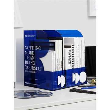 Easygood檔案收納盒資料文件架桌面整理盒文件夾辦公桌書立盒書架