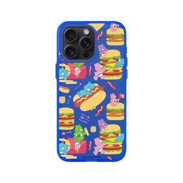 iPhone 15 Pro Max Clear 激光藍 - Care Bears - 美食派對