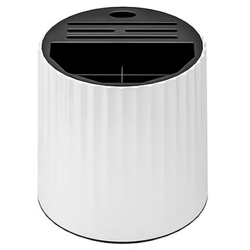 旋轉刀架餐具筒 360度旋轉收納 多孔刀槽位 帶接水盤  顏色隨機  205 x 185mm  1個