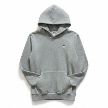FILA 帽T 灰色 刺繡LOGO 長袖 連帽 上衣 女 5TEW7013MY