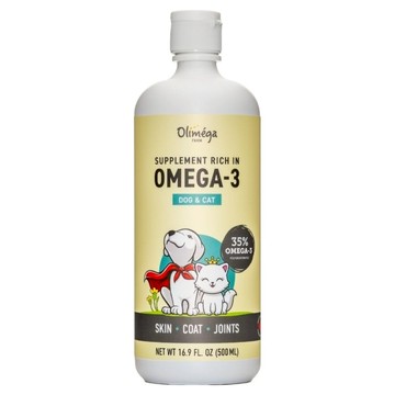 Oliméga 加拿大Omega-3寵物補給冷壓薺藍籽油  1個  500ml  皮膚 + 毛髮 + 關節
