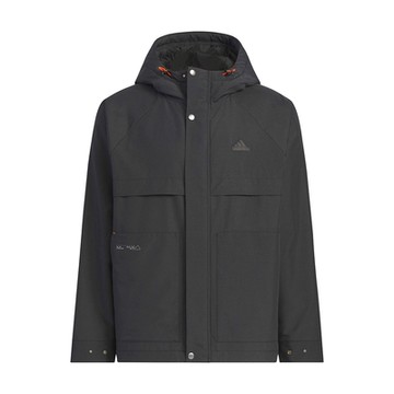 Adidas TH Warm JKT 男款 黑色 防風 保暖 亞規 運動 休閒 鋪棉 連帽 外套 JI8680