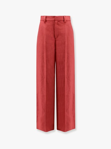 Hemp and linen trousers with Monili detail - BRUNELLO CUCINELLI - gender_Woman