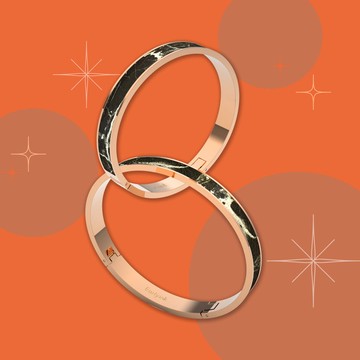 大理石簡約設計手環丨情侶閨蜜丨生日禮物丨實用禮物丨玫瑰金矅岩